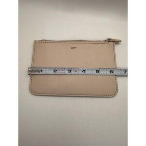 LOFT Blush Pink Zip Pouch‎ Clutch Wallet Cosmetic Bag Minimalist